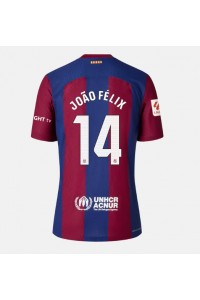 Barcelona Joao Felix #14 Jalkapallovaatteet Naisten Kotipaita 2023-24 Lyhythihainen
